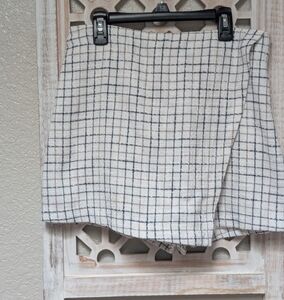 Abercrombie & Fitch Womens Medium Skort Plaid Tweed Academia Clueless 90's Y2K